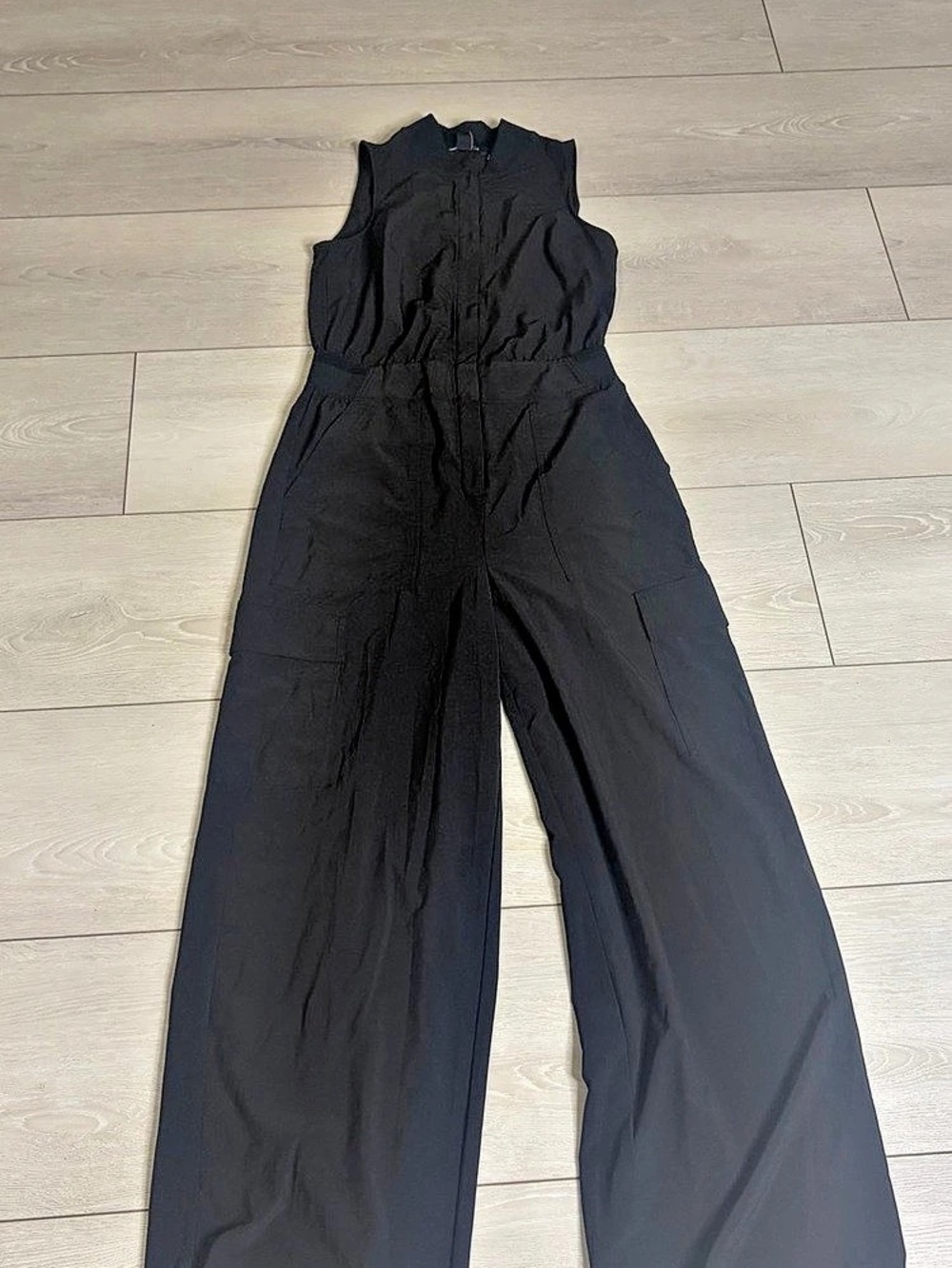 Athleta Always Ready Jumpsuit Wide Leg Black
